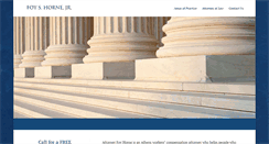 Desktop Screenshot of foyhornelaw.com